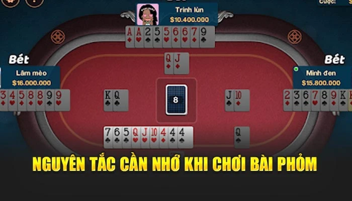 Nguyên tắc cần nhớ khi chơi bài Phỏm